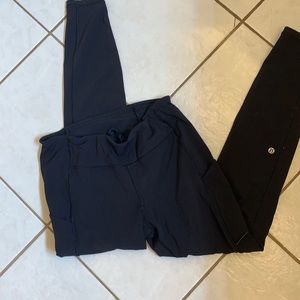 Lululemon leggings with drawstring size 8